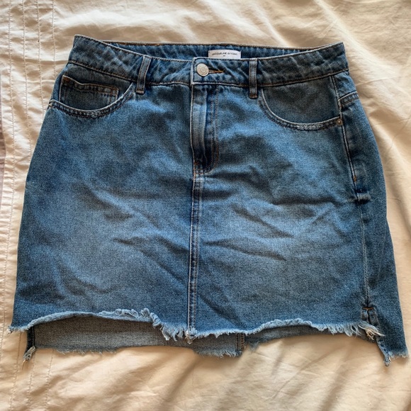 Light Wash Jean Skirt - Picture 1 of 4